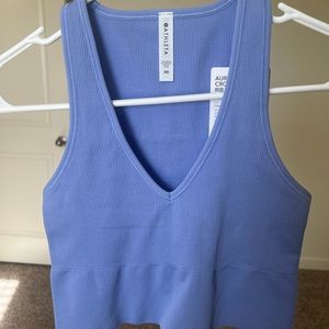 Aurora Crop Rib Tank